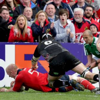 Munster 43 Ospreys 9, Thomond Park Stadium, Sunday, April 12, 2009