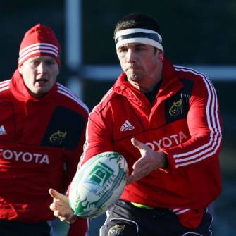 Munster Squad Training At Dooradoyle, Garryowen FC, Wednesday, December 8, 2010