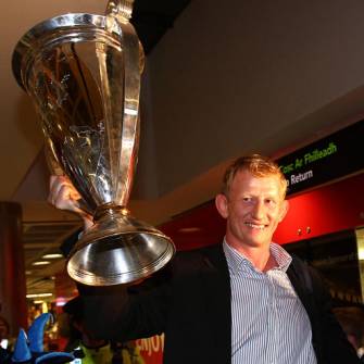 Leinster Squad’s Arrival Back At Dublin Airport, Sunday, May 22, 2011