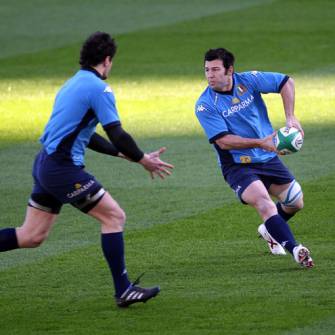 Italy Captain’s Run Session At Croke Park, Friday, February 5, 2010