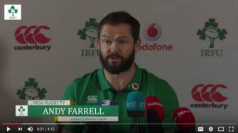 Irish Rugby TV: Andy Farrell On Learning From The Scotland Match