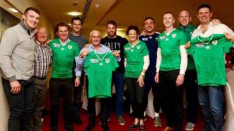 Ireland Players Enjoy Night With Five Sporting Greats