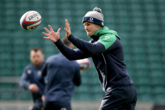 Ireland Rugby Captain's Run, Twickenham Stadium, Twickenham, England, UK 22/2/2020 Jonathan Sexton Mandatory Credit ©INPHO/Dan Sheridan