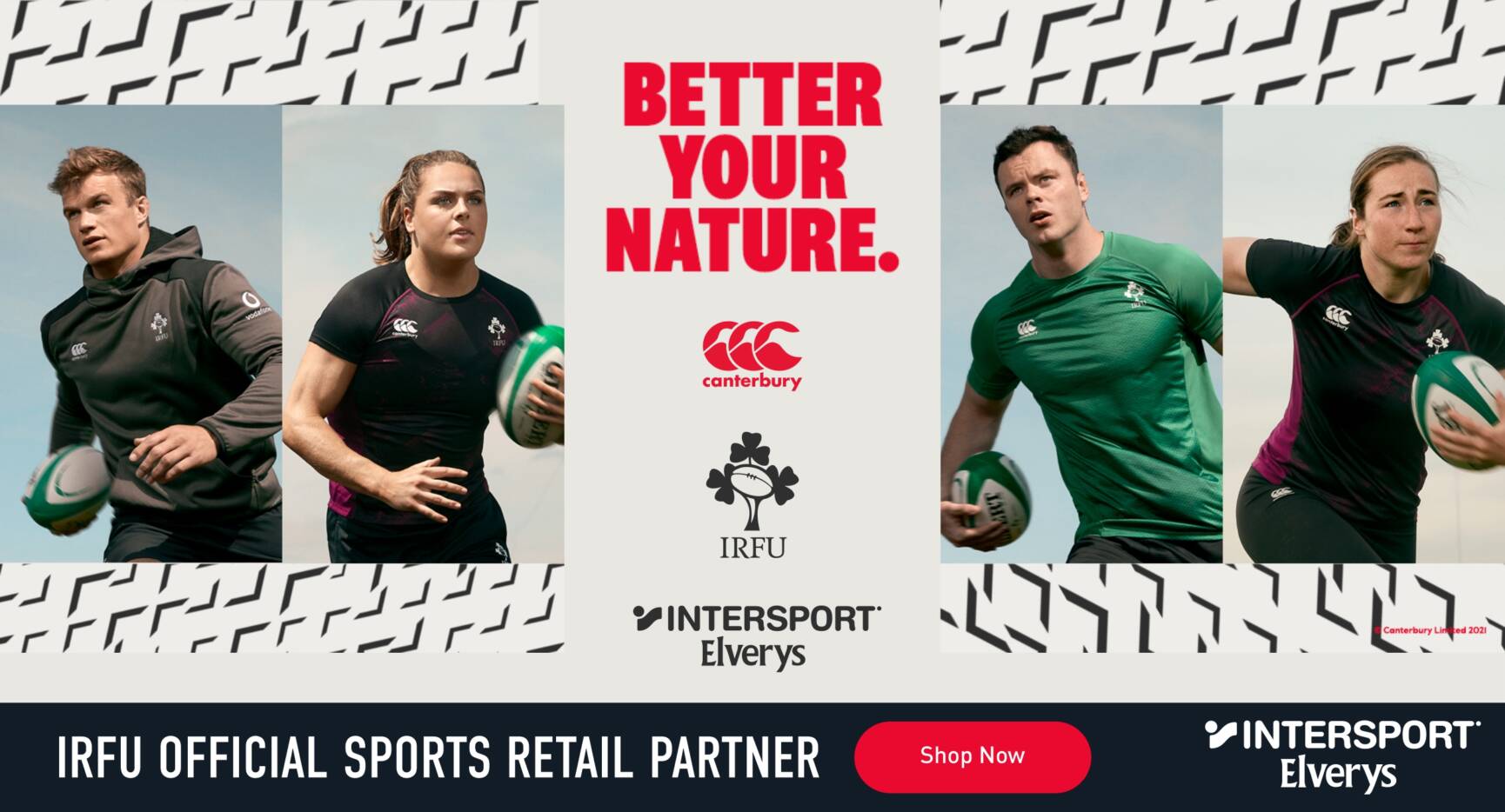 Irish Rugby Canterbury Unveils New Ireland Training & Supporter Range