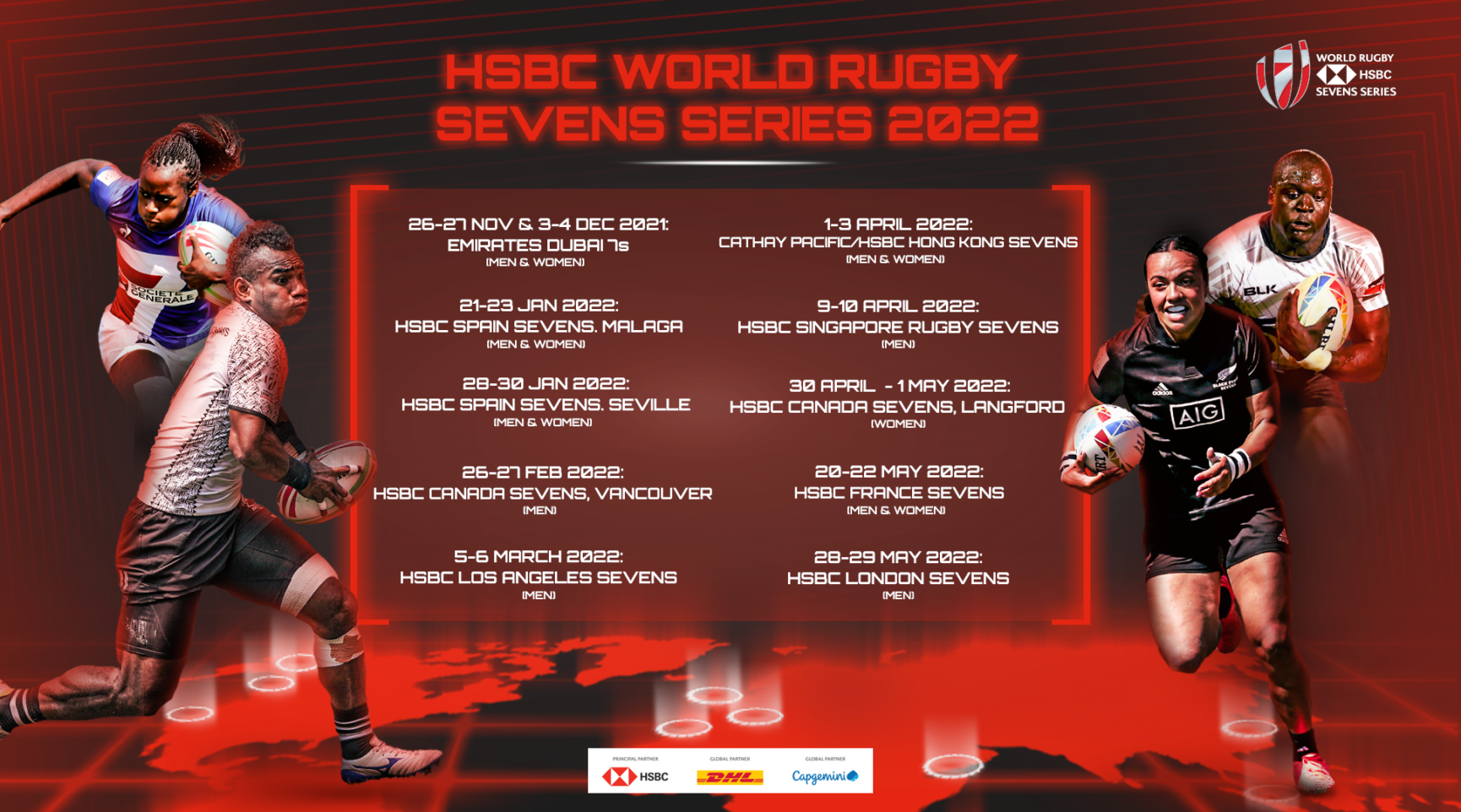 Irish Rugby HSBC World Rugby Sevens Series 2022 Schedule Unveiled
