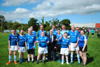 St. Mary's team at the MU Barnhall Inclusive Tag Tournament