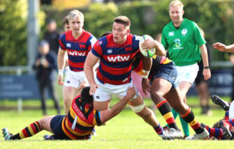 JJ O’Dea is tackled by Frank Kavanagh and Temi Lasisi 8/10/2022 JJ O’Dea is tackled by Frank Kavanagh and Temi Lasisi 8/10/2022