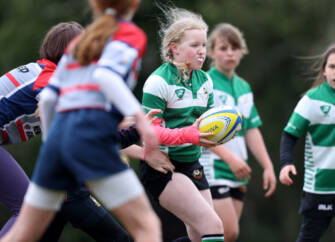 Aviva Mini Rugby Festival, De La Salle Palmerston RFC, Dublin 23/4/2022 Action from today’s event Mandatory Credit ©INPHO/Tom Mah