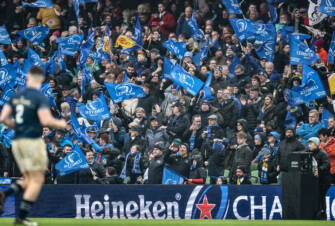 general view Leinster fans and branding 1/4/2023