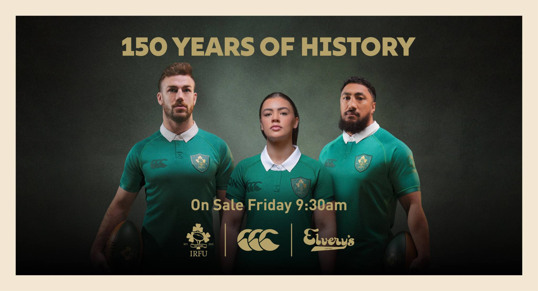 Irish Rugby Canterbury Release Ireland Men’s Commemorative Kit To Celebrate 150th Anniversary