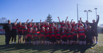 The Ennis/Kilrush team celebrate promotion 6/4/2025