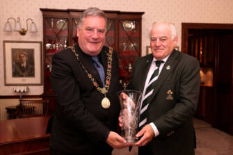 Lord Mayor of Cork Dan Boyle and IRFU President Declan Madden 5/6/2025