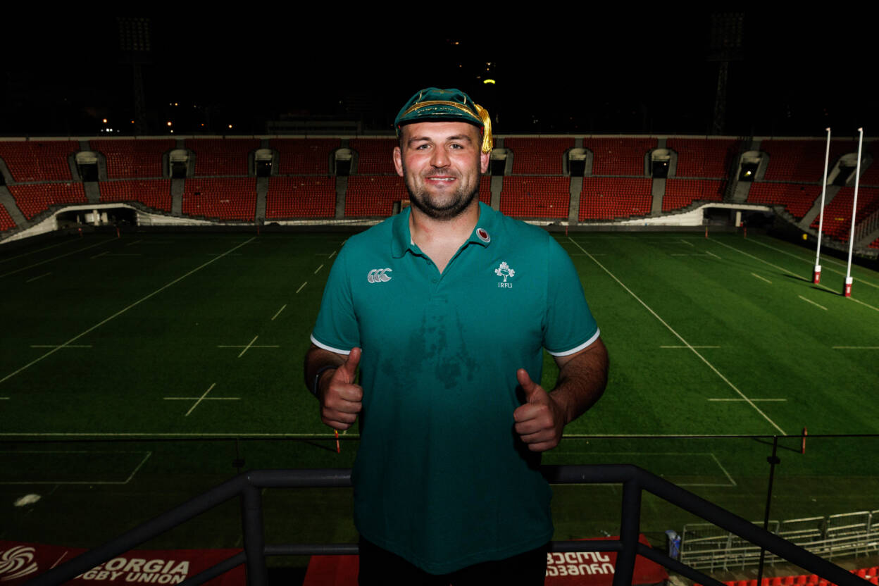 Jack Aungier after the game with his first cap 5/7/2025 Jack Aungier after the game with his first cap 5/7/2025