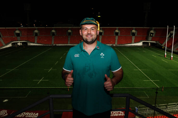 Jack Aungier after the game with his first cap 5/7/2025