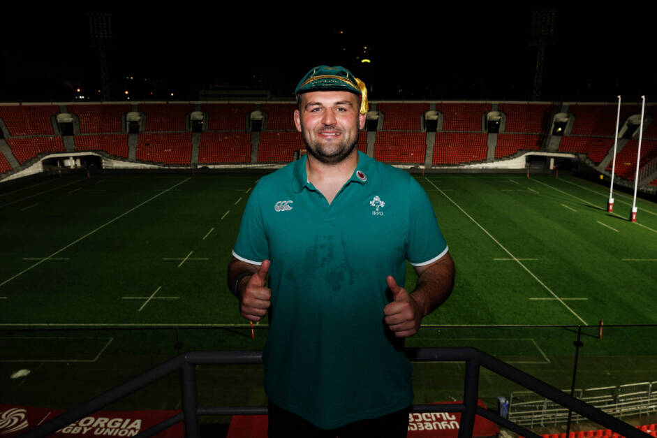 Jack Aungier after the game with his first cap 5/7/2025 Jack Aungier after the game with his first cap 5/7/2025