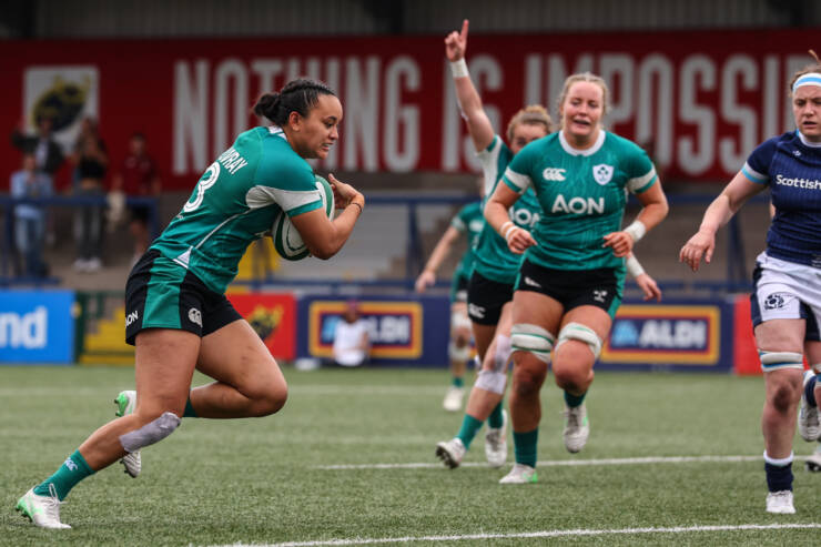 Five-Try Ireland Finish On Top Against Scotland