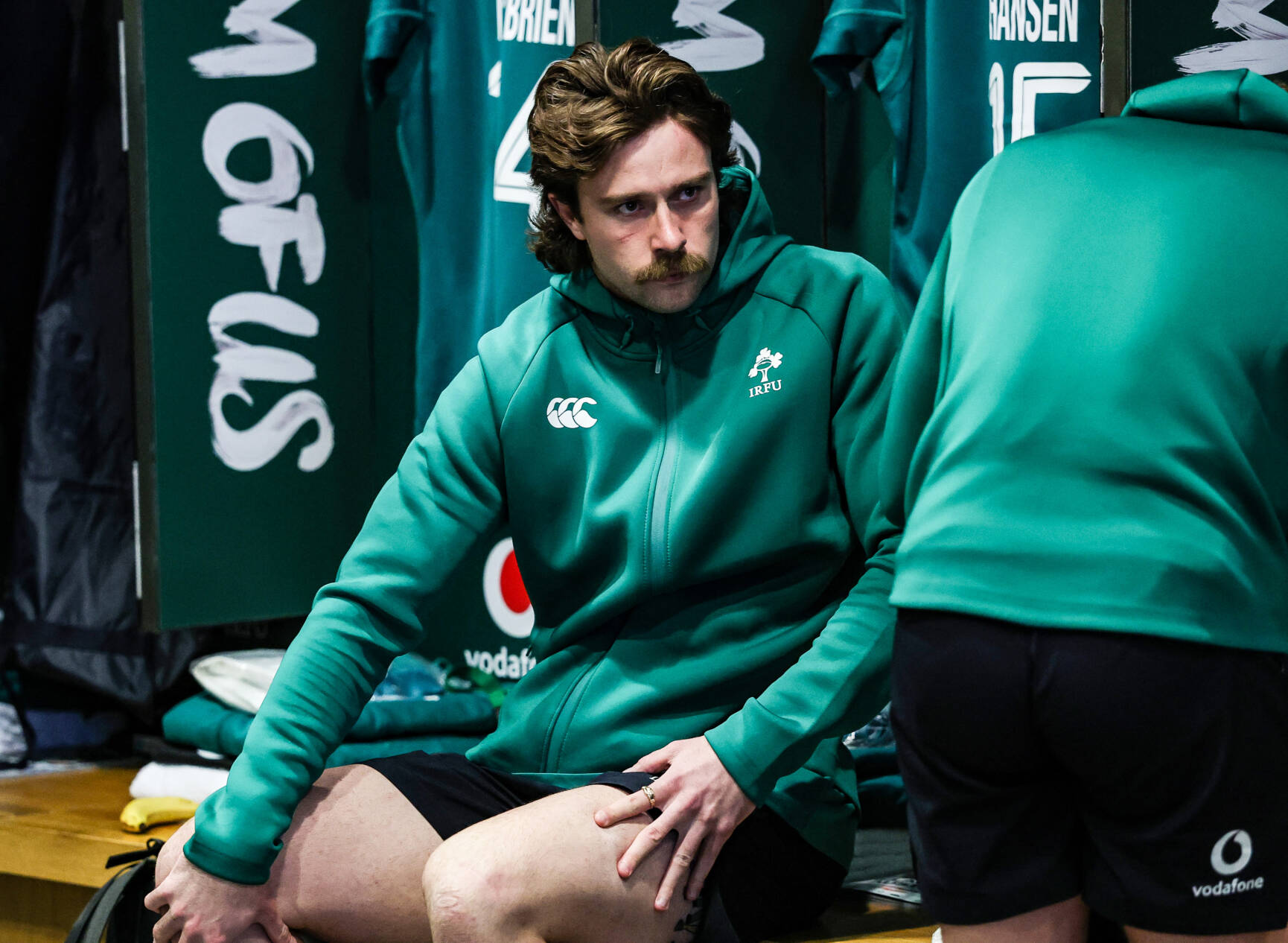 Mack Hansen in the dressing room ahead of the match 15/11/2025