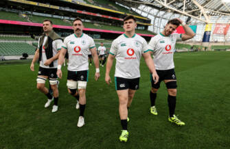 Tadhg Beirne, Jack Conan, Dan Sheehan and Caelan Doris 21/11/2025