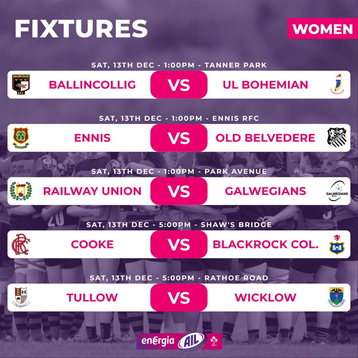 Irish Rugby | #EnergiaAIL Women’s Division: Round 9 Previews