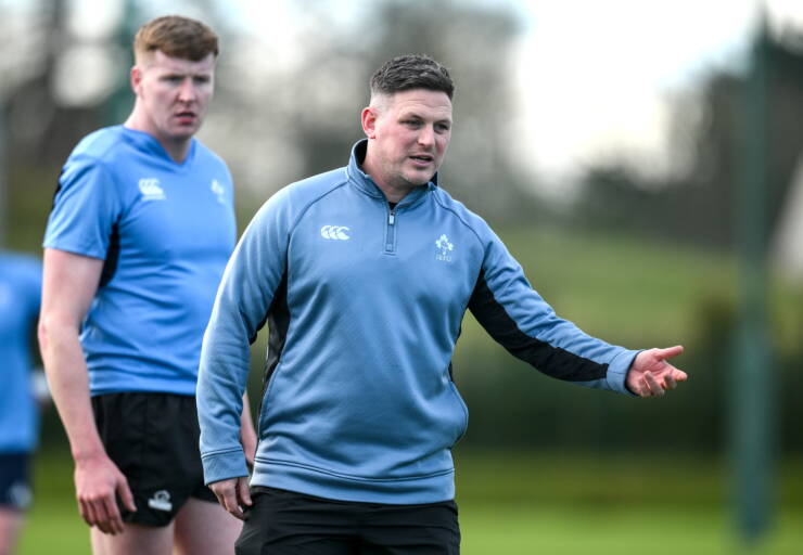 18 January 2026; Head coach Adam Craig during an Ireland Club XV squad training camp at the IRFU High Performance Centre in Dublin, ahead of their game against Scotland Clubs on Friday 13th February. Photo by Brendan Moran/Sportsfile
