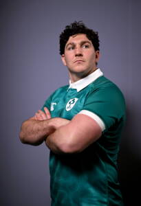 25 January 2026; Tom Stewart during an Ireland squad portrait session at the IRFU High Performance Centre in Dublin. Photo by Ramsey Cardy/Sportsfile