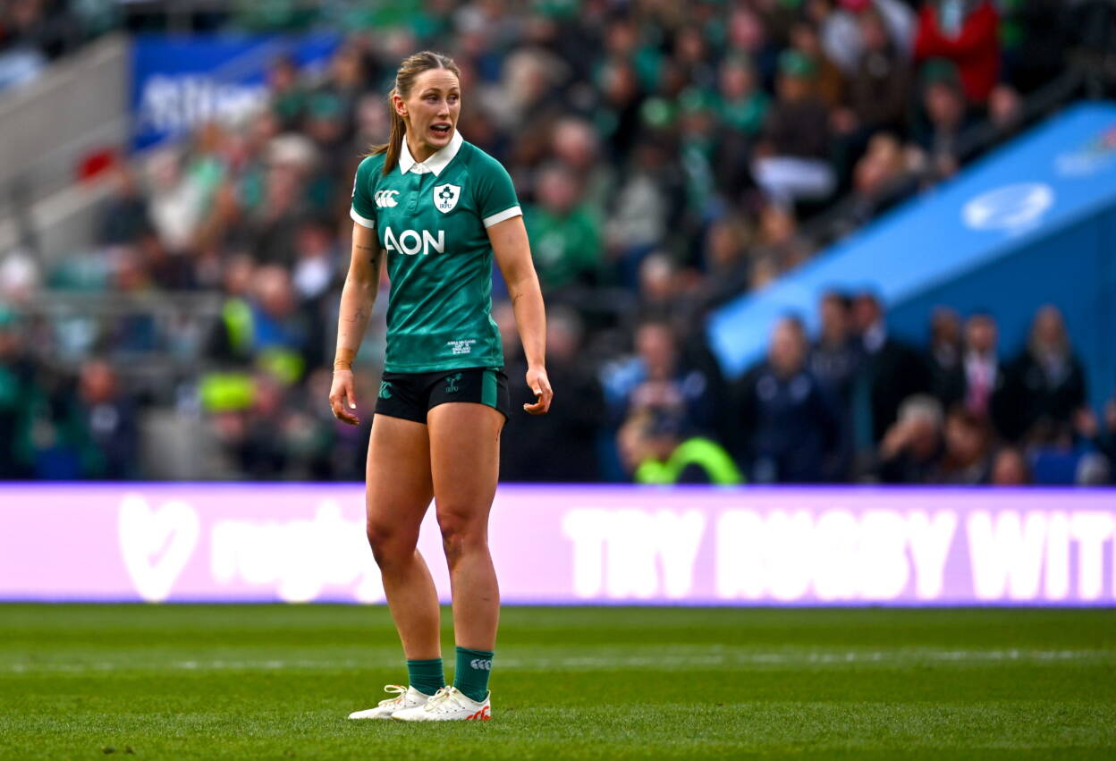 Ireland's Anna McGann is pictured during their game against England in Twickenham