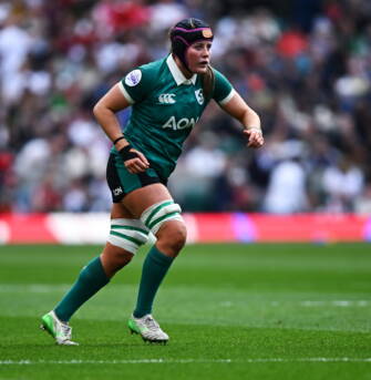 Fiona Tuite is pictured during the Ireland Women's first round clash with England