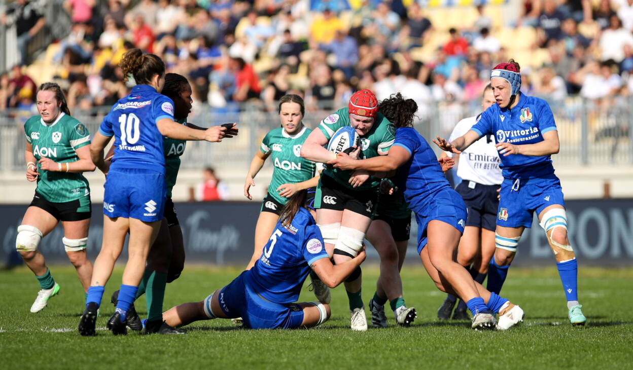 Ireland's Aoife Wafer in action against Italy in Parma last year