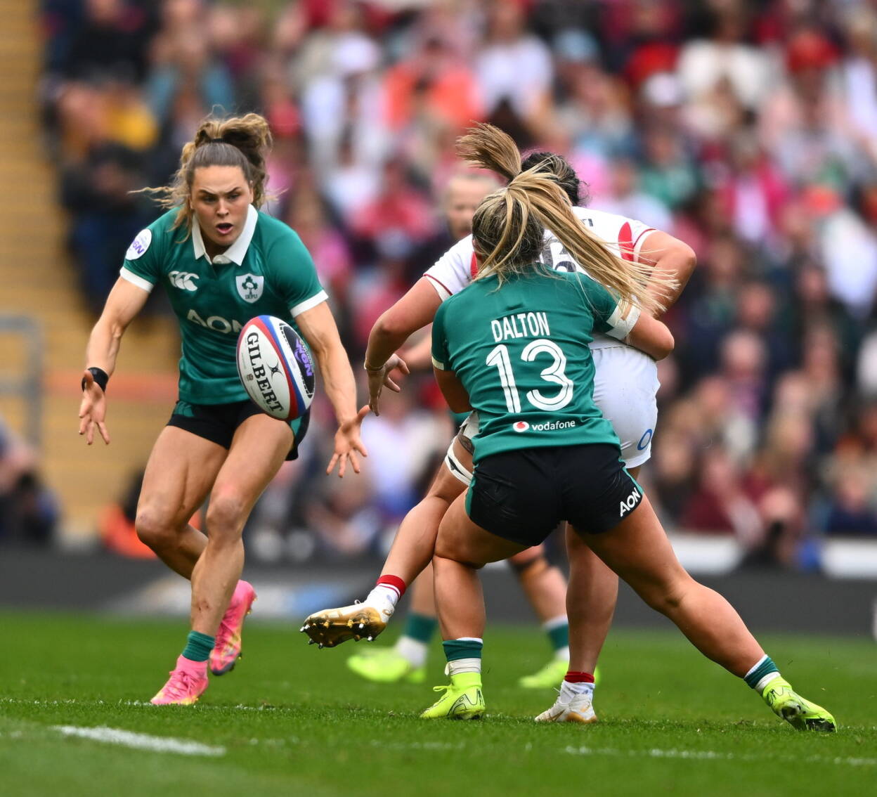 Béibhinn Parsons is pictured during Ireland's Guinness Women's Six Nations opener against England
