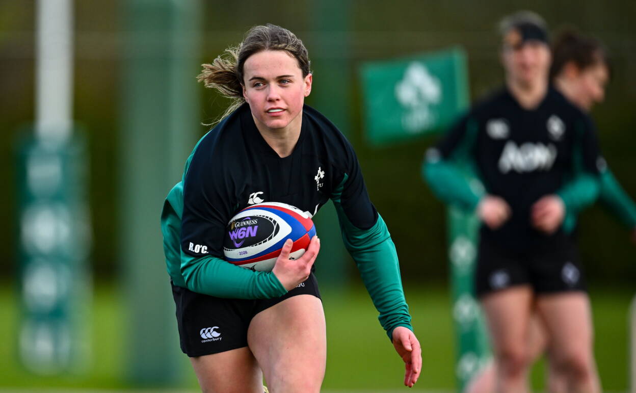 Robyn O'Connor is pictured during a recent Ireland training session