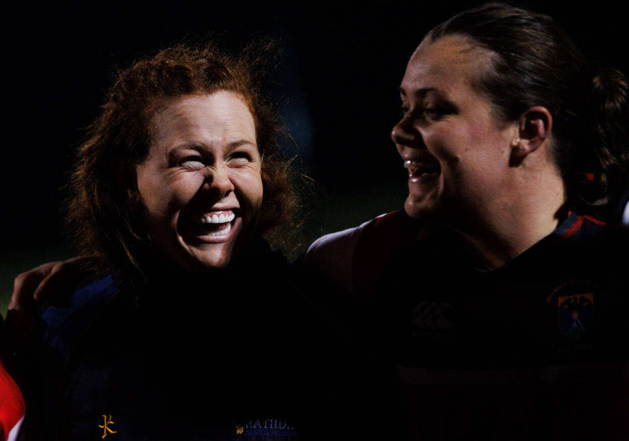 Caoimhe Molloy with Wicklow team-mate Linda Dempsey