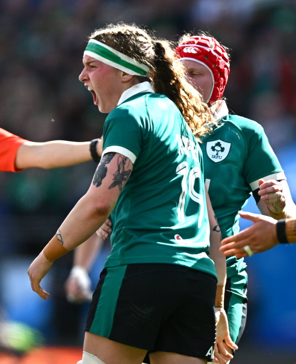 Ruth Campbell is pictured during Ireland's Six Nations opener against England