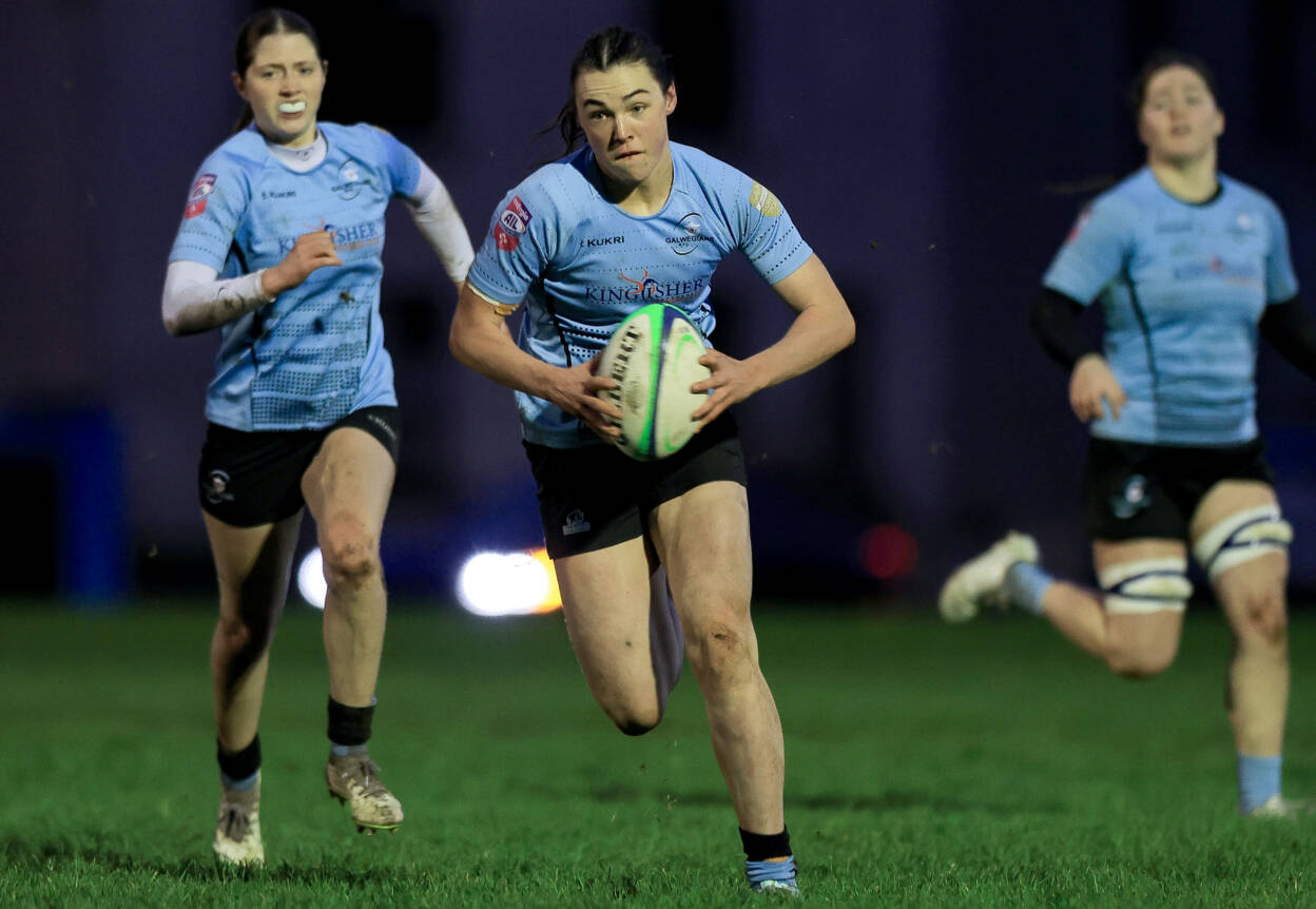 Galwegians centre Niamh Murphy on the charge