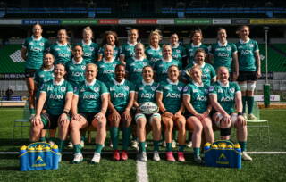 The Ireland Women's squad photo ahead of the Italy game