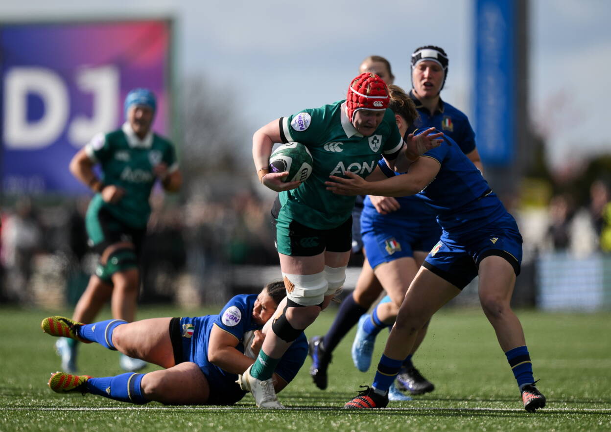 Aoife Wafer takes on Italy's Vittoria Vecchini and Aura Muzzo