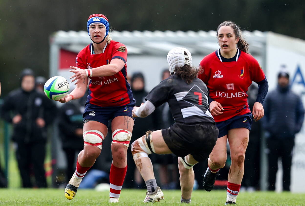Clodagh O'Halloran is pictured during the semi-final win over Old Belvedere