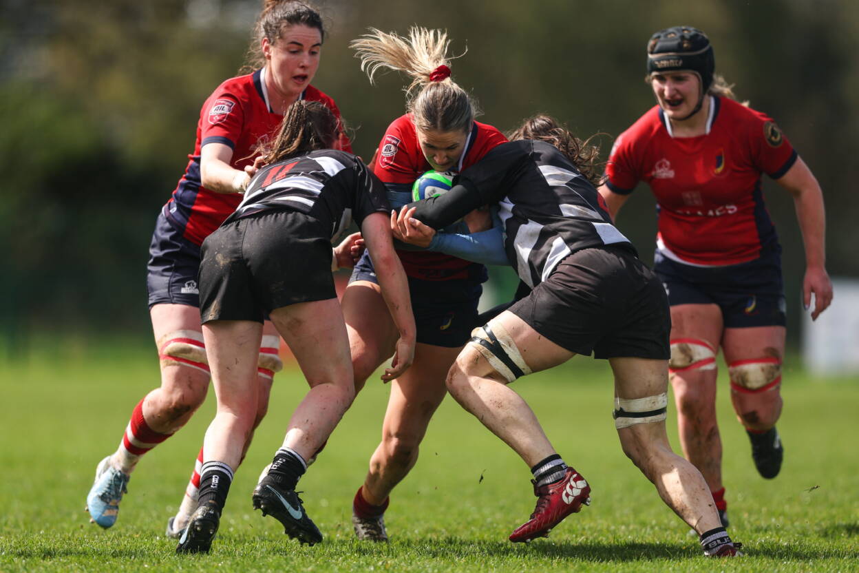 UL Bohemian full-back Aoife Corey drives into contact