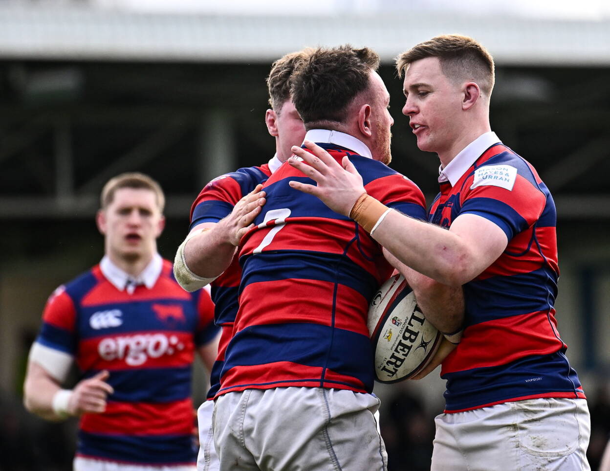 Dylan Donnellan is congratulated by Conor Kelly