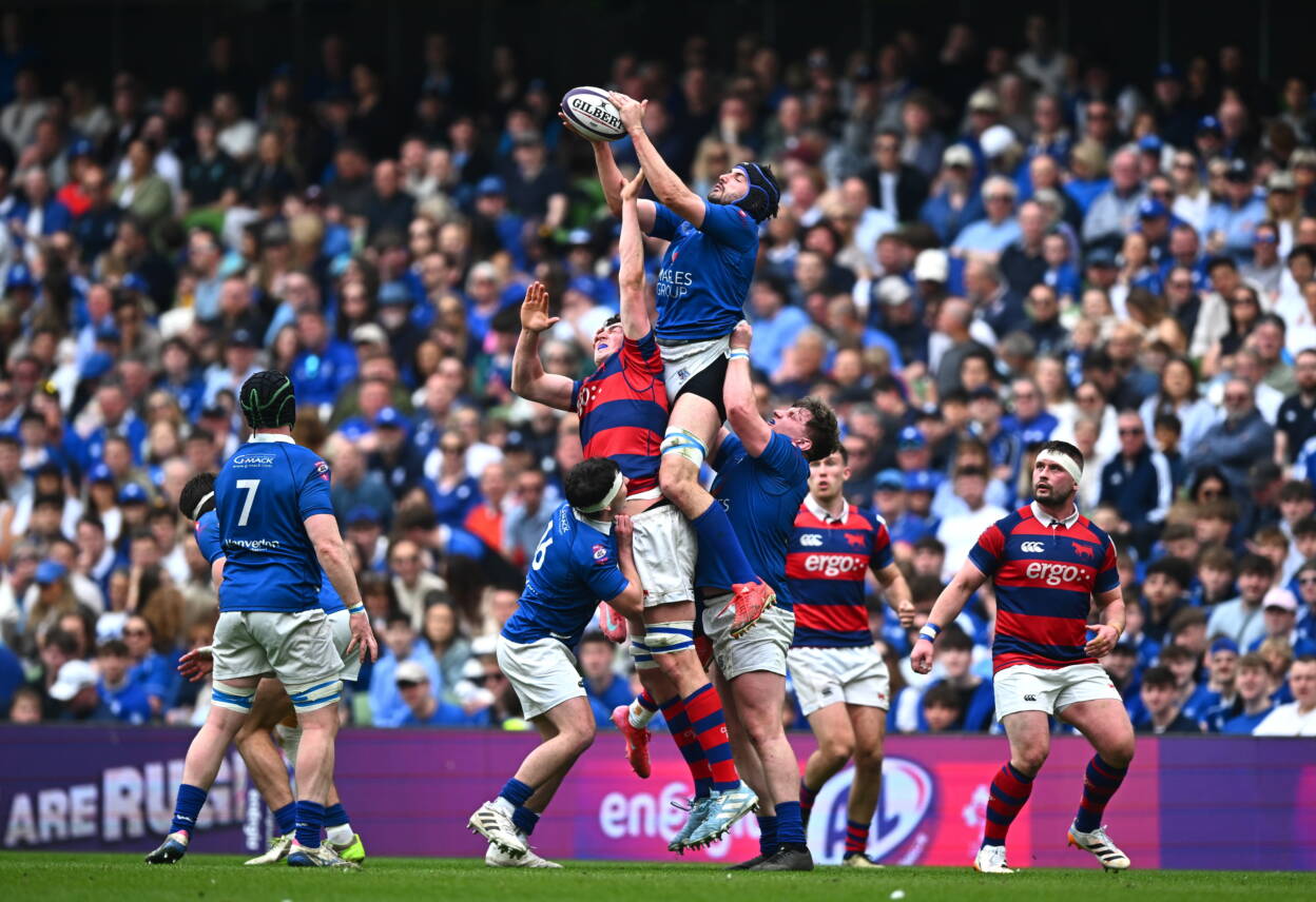 Greg Jones in action against Fionn Gilbert during the Division 1A decider