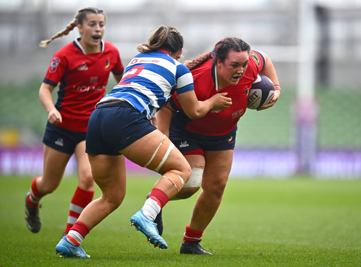 UL Bohs' two-try prop Ciara O'Dwyer makes ground