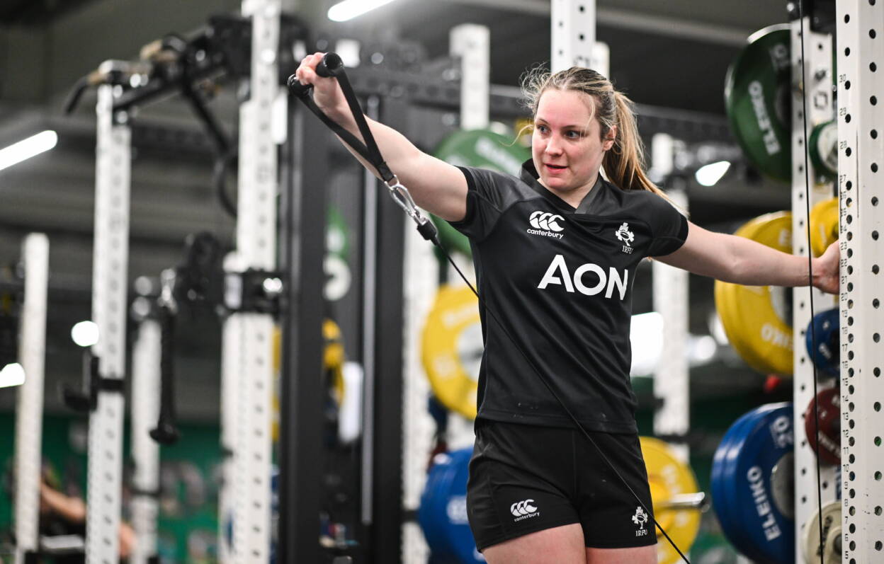 Alana McInerney training at the IRFU High Performance Centre