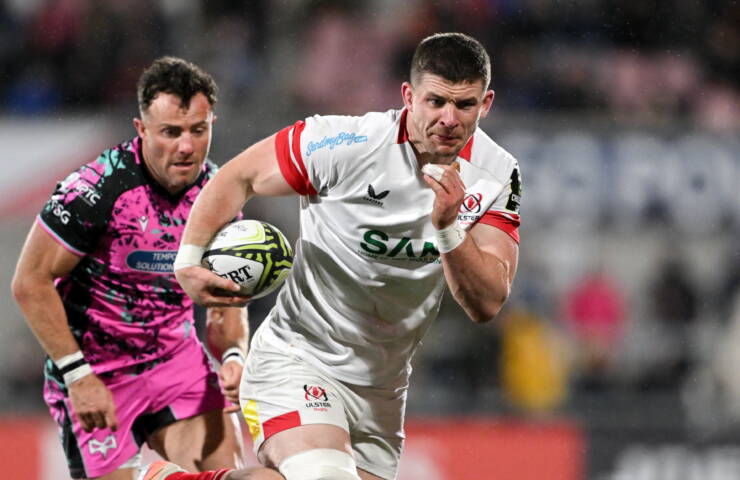 Nick Timoney in Challenge Cup action for Ulster