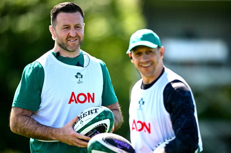 Ireland coaches Alan O'Connor and Scott Bemand