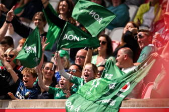 Ireland fans at Affidea Stadium