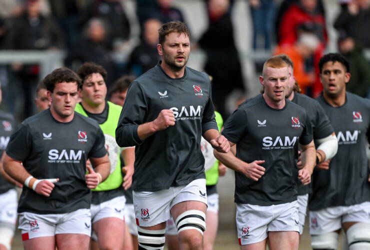 Iain Henderson during Ulster's warm-up before the Stormers match
