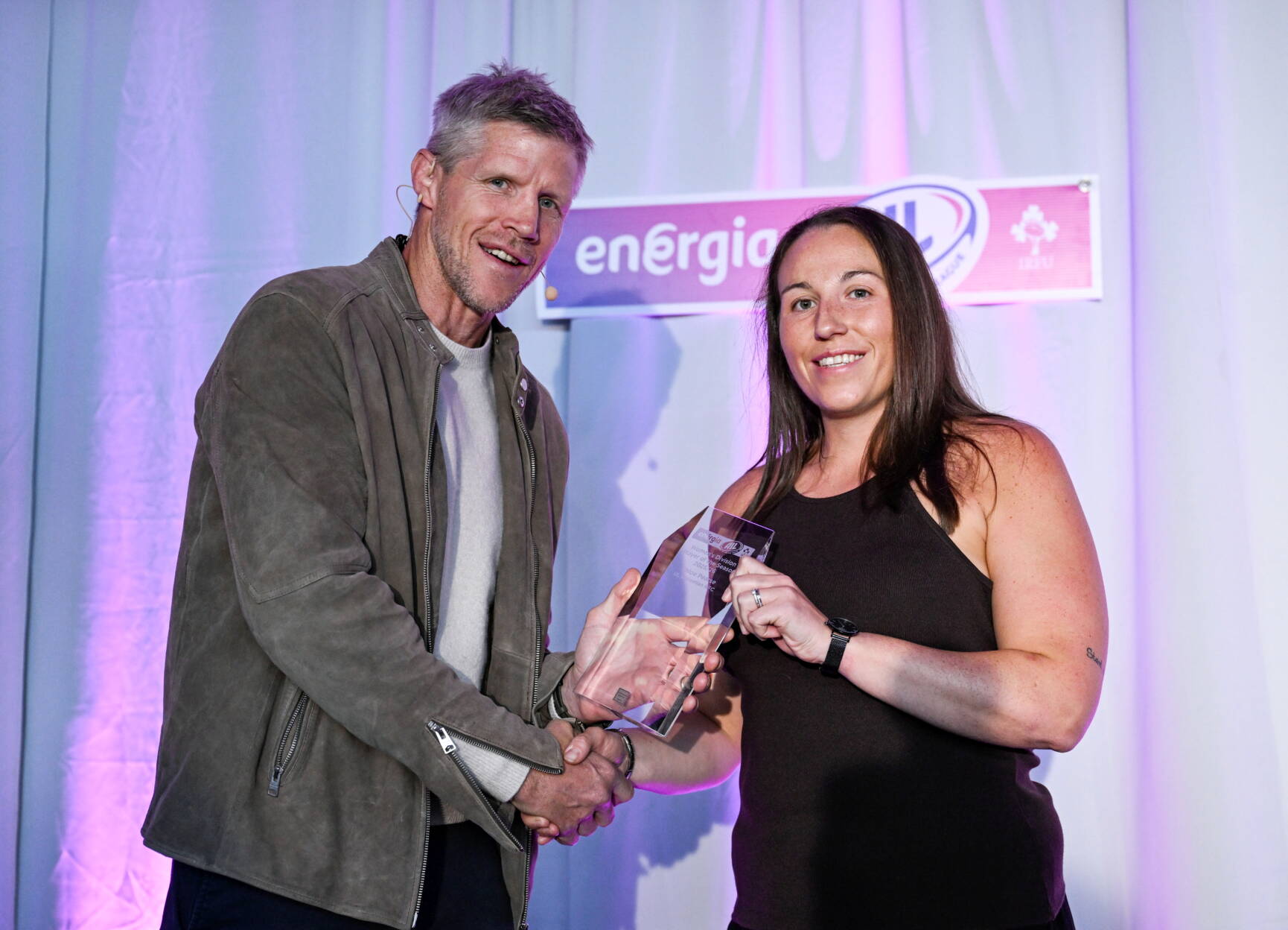 Simon Eastery and Chloe Pearse at the Awards Night