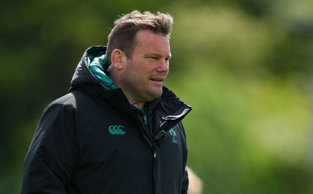 Denis Fogarty during an Ireland training session