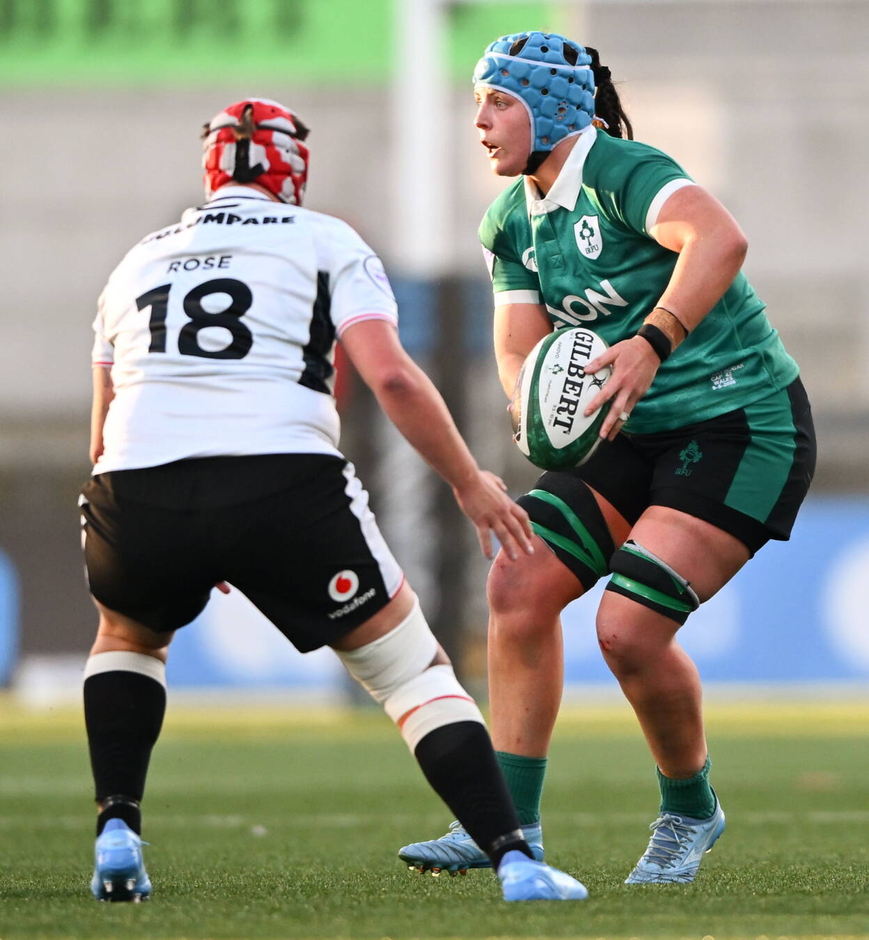 Ireland flanker Brittany Hogan in action against Wales