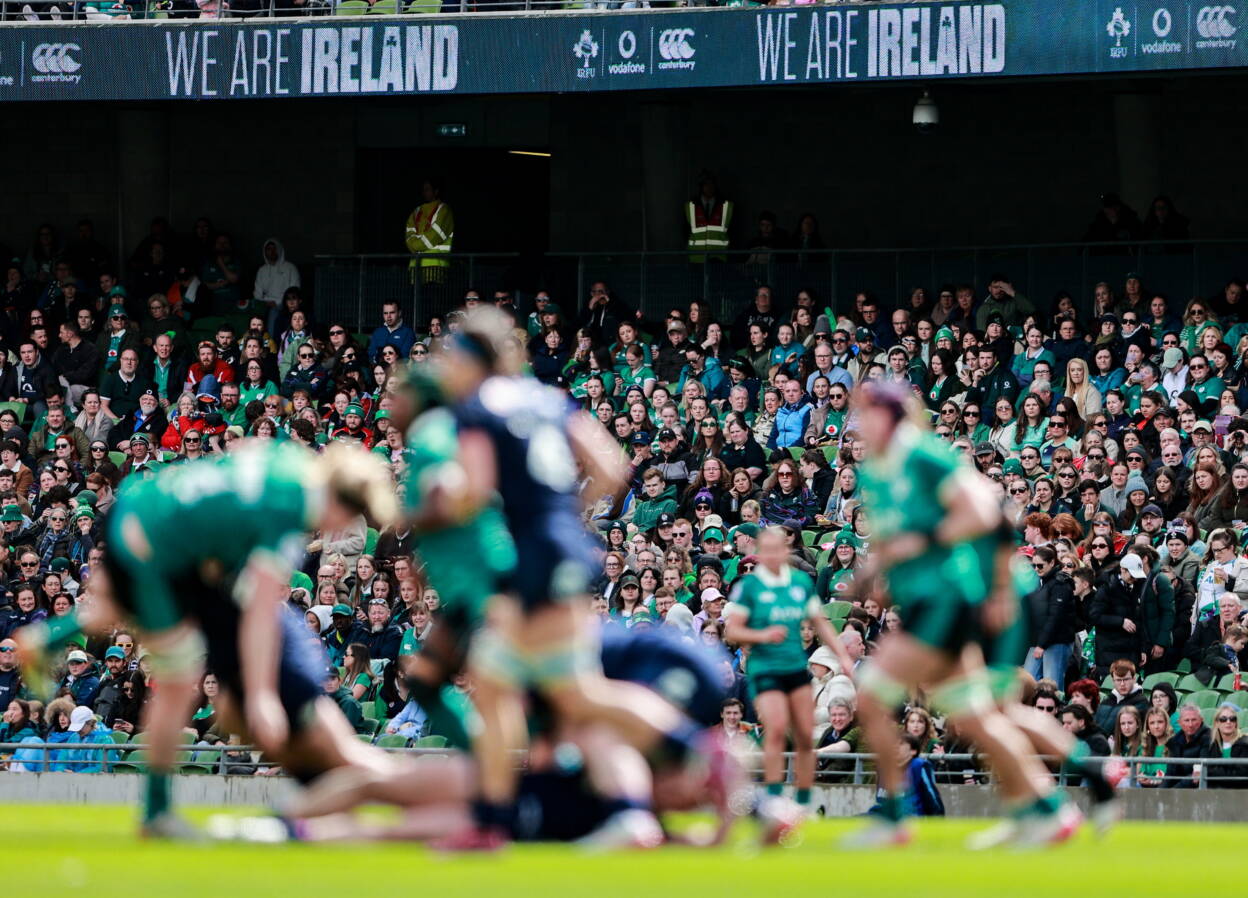 The game drew a record crowd for a Women's Test in Ireland