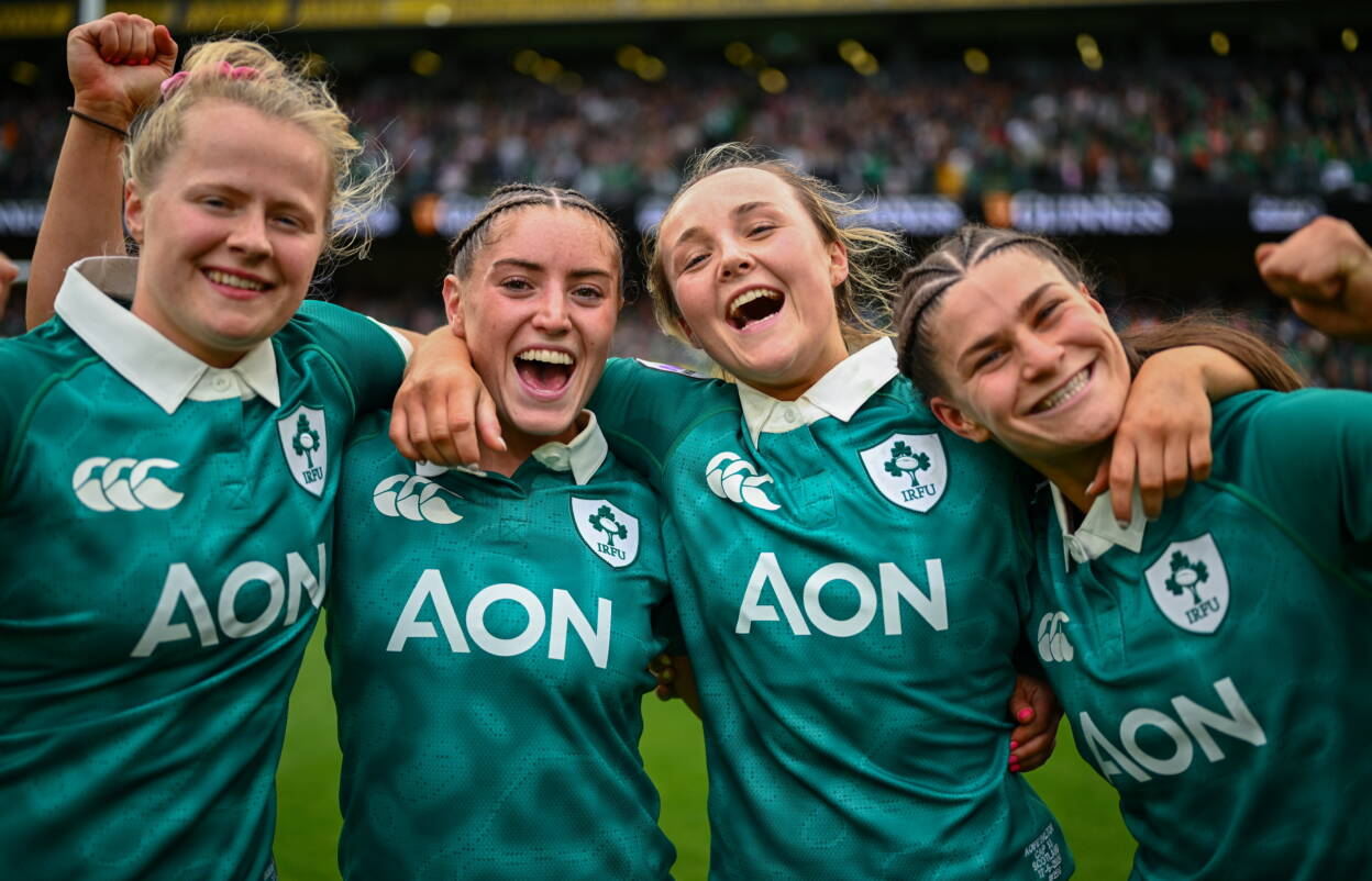 Dannah O'Brien and Katie Whelan with Aoife Dalton and Vicky Elmes Kinlan